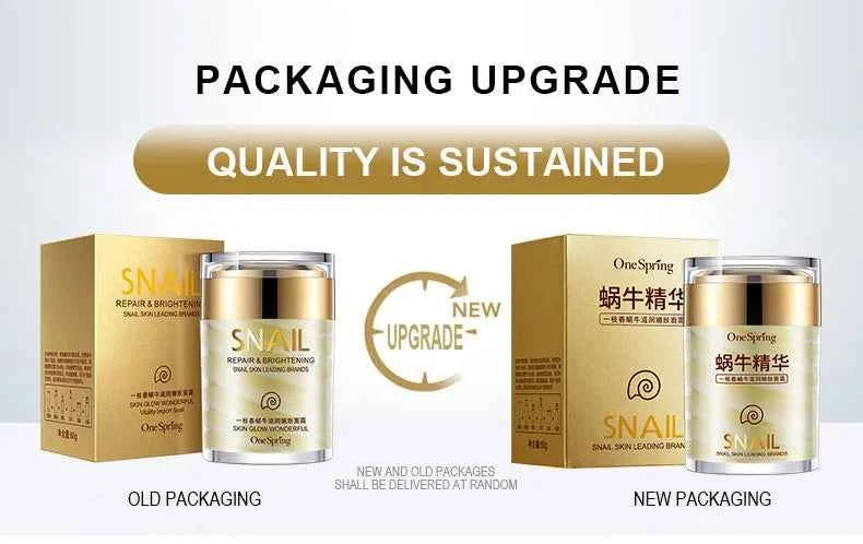 Snail Face Cream + Retinol Eye Massage Roller Serum 2pcs Moisturizing Eye Bag Face Cream Korean Skin Care Products