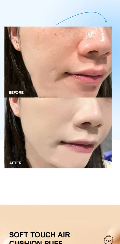 OCHEAL Natural Moisturizing Liquid Foundation Concealer BB Cream Air Cushion Whitening Oil-control Makeup Cosmetics BB Cream - AMULET RING STORE