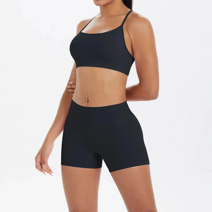 2PCS Yoga Set Nude Feeling Workout Sets Women Tracksuit Gym Push Up Fitness Running Workout Sportwear Sport Bra Leggings Suit