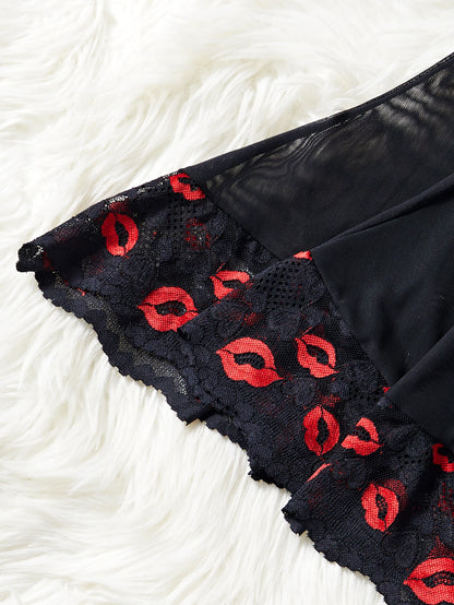 Erotic Nightdress Clothe Women Nightgowns Sexy Nightwear Lace Patchwork Lingerie Nighty Sleepwear Wedding Pajama Set Date Parent - AMULET RING STORE