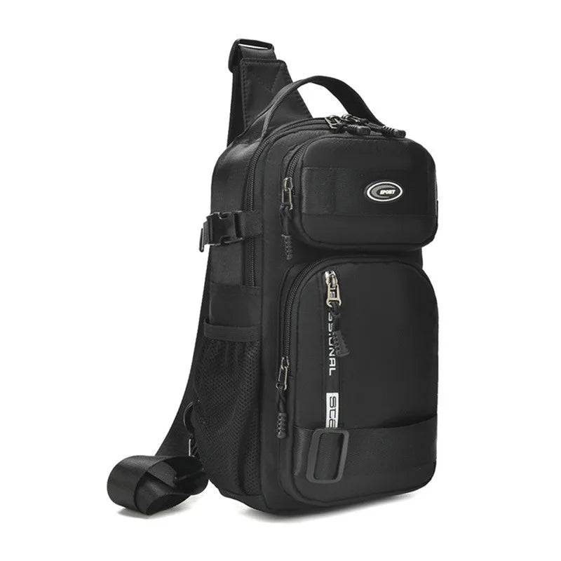 Fashion Multifunction Men's Shoulder Bag Running Outdoor Sling Crossbody Bags Male Travel Trend High Capacity Sport Chest Bag - AMULET RING STORE
