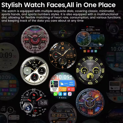2025New GUHUAVMI GT5 Pro Smart Watch Men HD AMOLED Screen GPS Motion trajectory HeartRate Bluetooth Call 1.52" SmartWatch IP68
