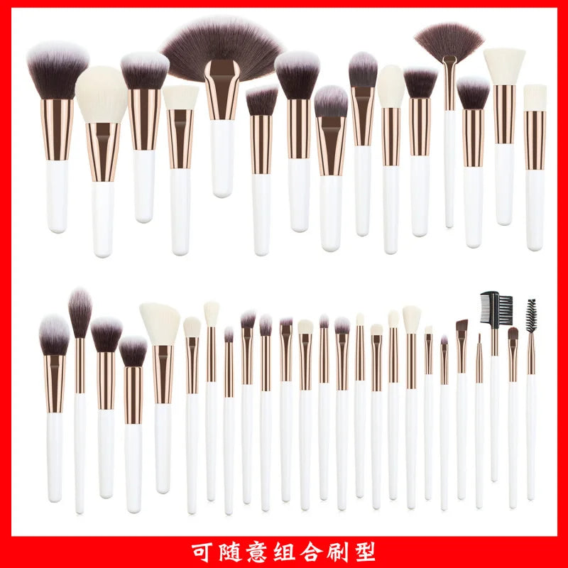 40makeup brush suit portable models full set makeup tools powder brush powder foundation brush eye shadow brush - AMULET RING STORE