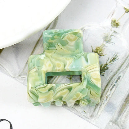 Bgffuy Leopard Korea Acetate Hollow Colorful Mini Hair Claws Crab Hair Clips for Child Girls Hairpins Hair Accessories Barrettes