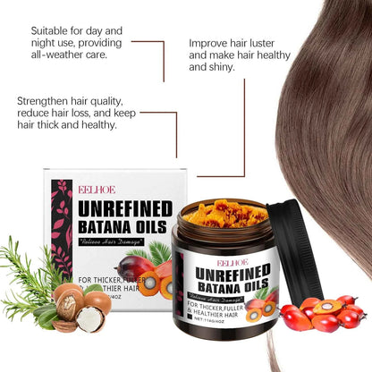 EELHOE 114g Batana Ginger Hair Growth Oil Pure Natural Anti Hair Loss Breakage Nourishing Strengthening Thickness Hair Nutrition