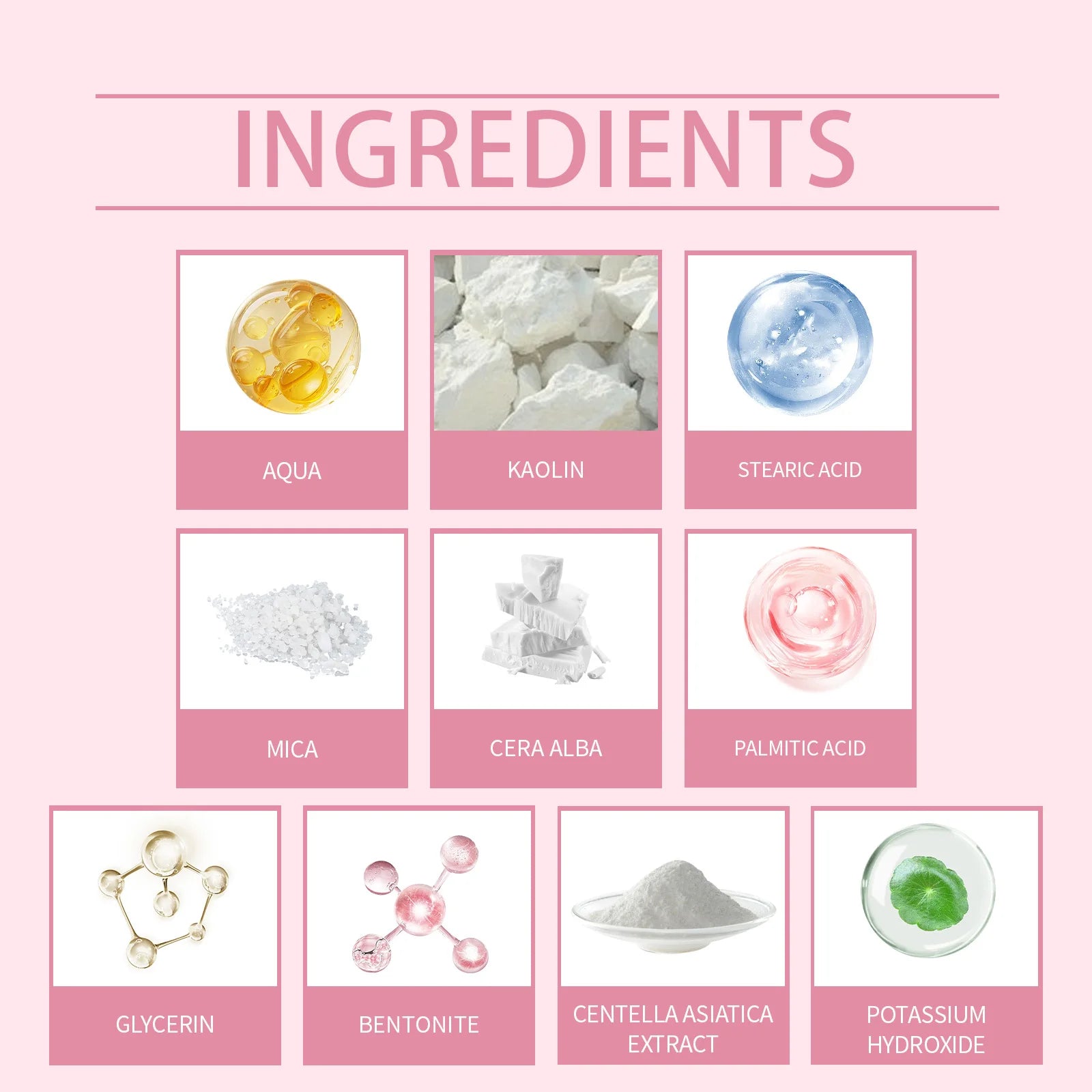 Hoygi Centella Asiatica Clay Mask Stick Soothing Calming Detoxifying Hydrating Anti-irritation Easy Application All Skin Types - AMULET RING STORE