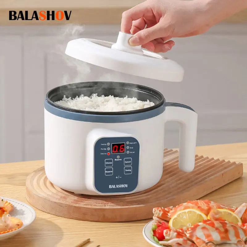 Electric Rice Cooker Multicooker Multifunction Pot Mini Hotpot Pan Soup Home Appliances for The Kitchen Pots Offers 1-2 People - AMULET RING STORE