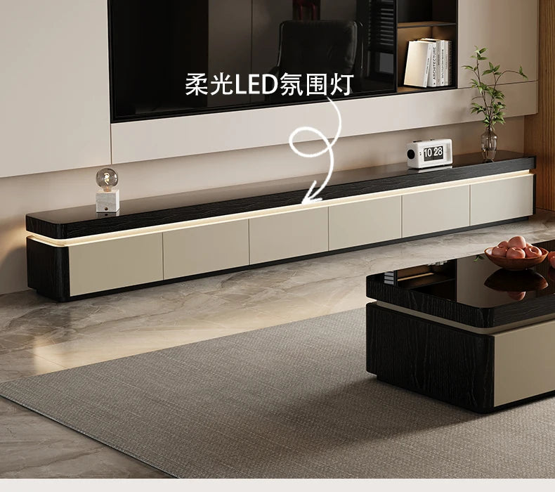 Elegant Space Saving TV Stand Eco Friendly Materials Sustainable Modern Aesthetics TV Stand Sliding Doors Living Room Furniture