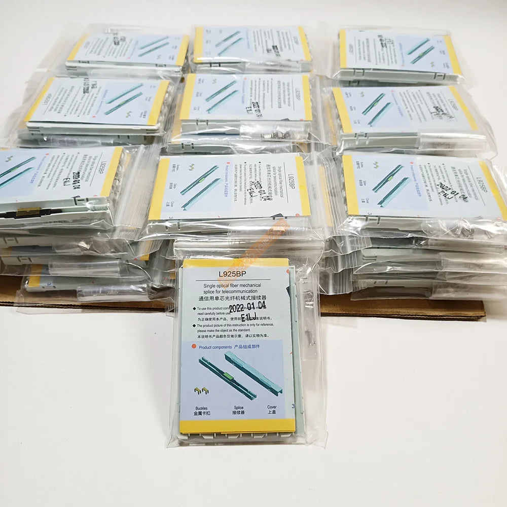 L925BP Drop Cable FTTH Fiber Optic Mechanical Splice Fiber Optic Mechanical Splicer Fast Connector Cold Splice for SC Adaptor - AMULET RING STORE