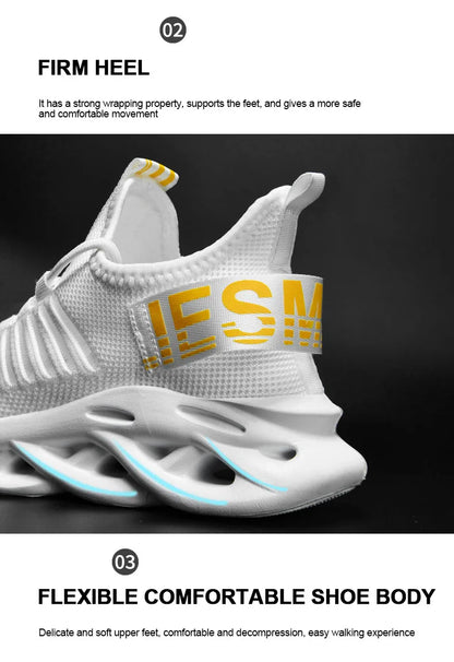 Men Shoes Comfortable Sneakers Breathable Running Shoes For Women Mesh Tennis Sports Shoes Outdoor Air Waling Casual - AMULET RING STORE