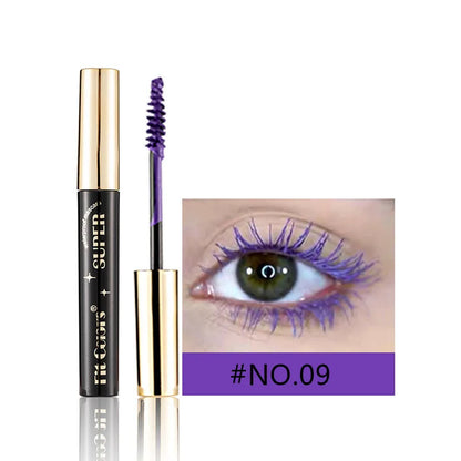 14 Colors Waterproof Mascara 5D Silk Fiber Mascara Lash Color 3D Mascara Eyelash Extension Thick Lengthening Eye Lashes Cosmetic - AMULET RING STORE