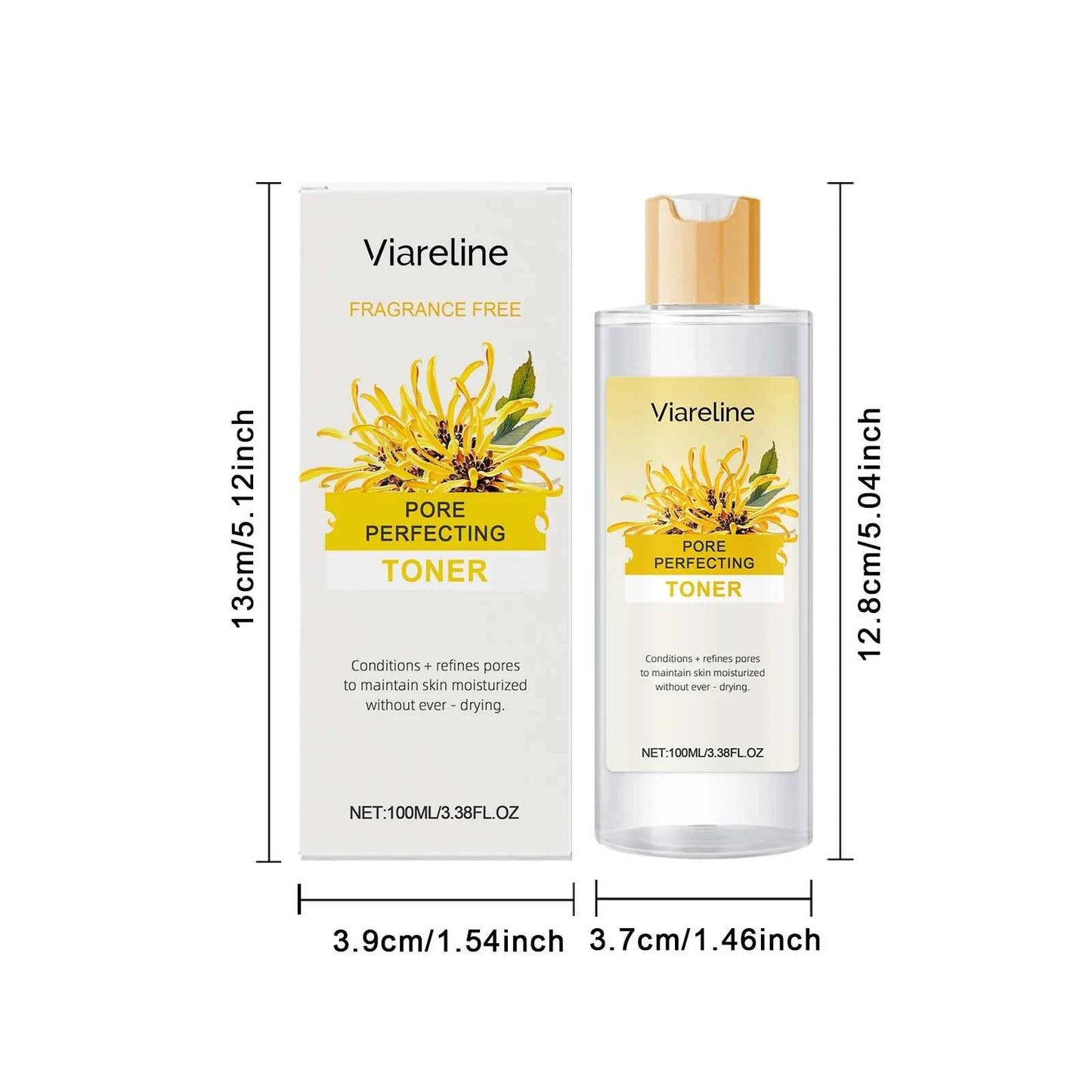 Viareline Centella Face Toner Reduce Dryness Moisturizing Refine Pores Improve Smoothness Refreshing Non-sticky Face Toner