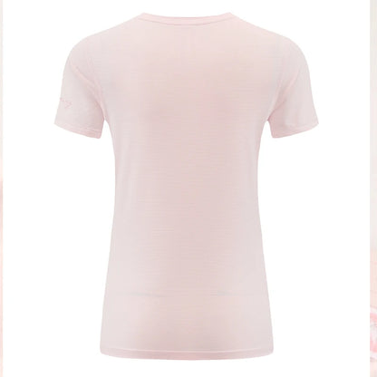 Women Print Running Short Sleeve Slim Elastic Yoga Breathable Mesh Tshirt Female Jogging Training Fashion Solid Fitness Tee - AMULET RING STORE