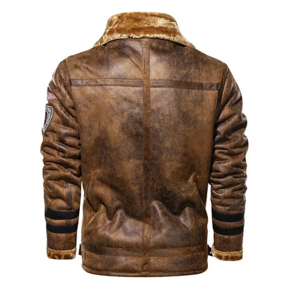 New Slim High Quality Leather Jackets Business Genuine Leather Bomber Jacket Men Real Leather Flights Jacket Black Pilot Coats