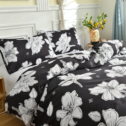 Ethereal Butterfly Print Brushed Duvet Cover Set with Pillowcases - Cozy Polyester,Twin/Full/King/Queen Size