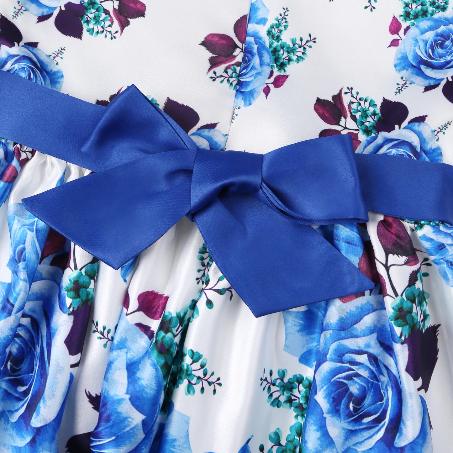 Girls' formal dress dress, printed princess dress, children's dress, flower performance outfit, children's dress