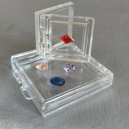 10/15 Compartment Beads Jewelery Storage Box Portable Craft Container Earrings Ring Display Case DIY Trinket Organizer Box - AMULET RING STORE