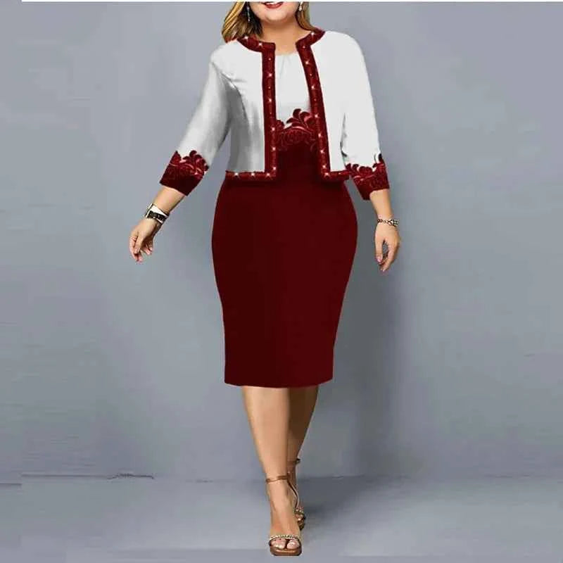 Spring Summer New Solid Women Dress Suits Fashion Floral Printed Cardigan Tops and Tank Dress Casual Elegant Two Piece Sets