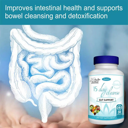 15-day Intestinal Cleansing and Detoxifying Capsules, Targeting The Overall Colon, Digestive Regulation, and Intestinal Health - AMULET RING STORE