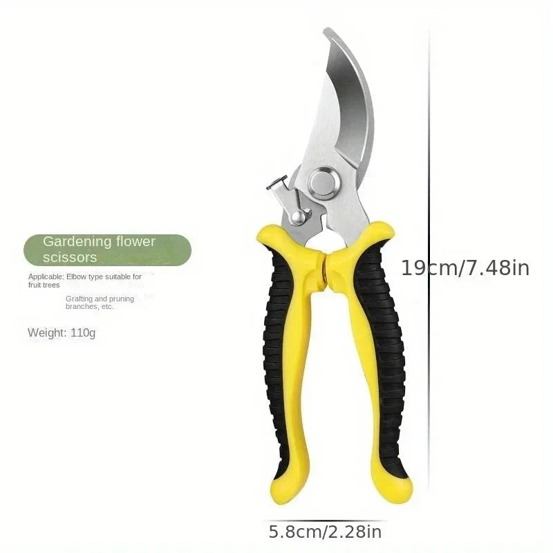 Stainless Steel Professional Gardening Shears Pruning branches Fruit trees Flowers Household Pruning Tools Shears - AMULET RING STORE