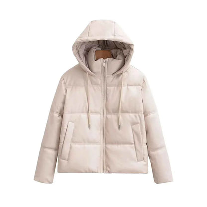 Winter Women's Cold Coat Winter Jackets For Women 2023 Warm Leather PU Parkas Winter Coat Promotion Female Outerwear