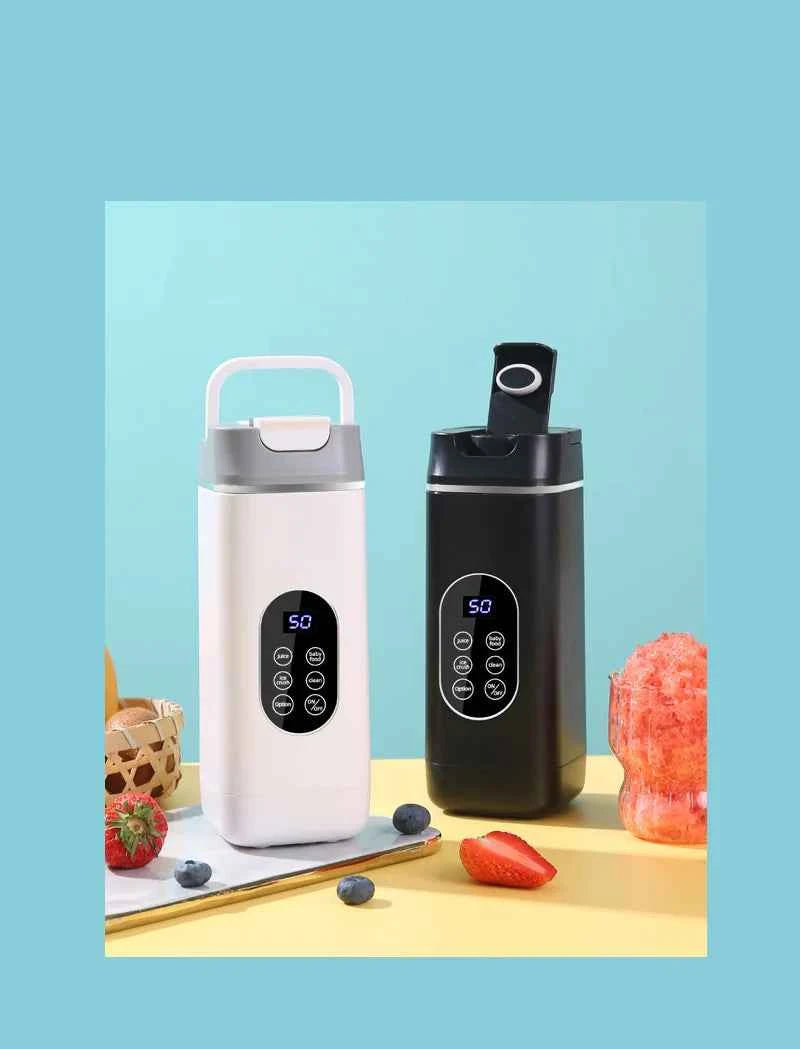 Portable USB Rechargeable Juicer Blender, Ice Crushing Fruit Juice Cup, Home & Outdoor Use, 12 Blades