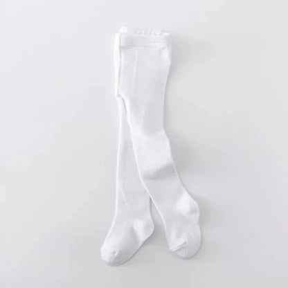 Lawadka Newborn Tights For Girls Solid Knitted Infant Baby Girl Tights Casual White Black Toddler Pantyhose Spring Autumn 0-12M - AMULET RING STORE