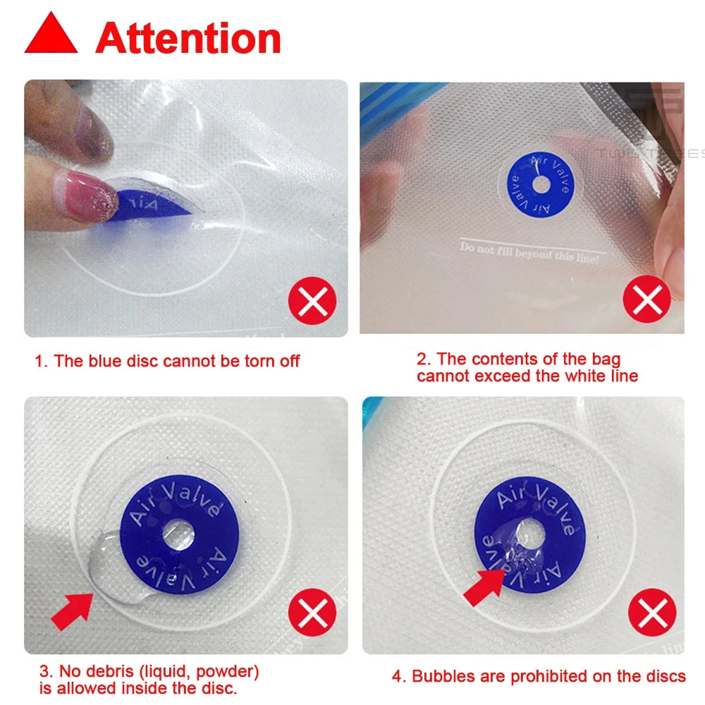 Reusable vacuum food storage bag zipper bag set USB electric pump vacuum sealing bag and manual pump vacuum bag - AMULET RING STORE