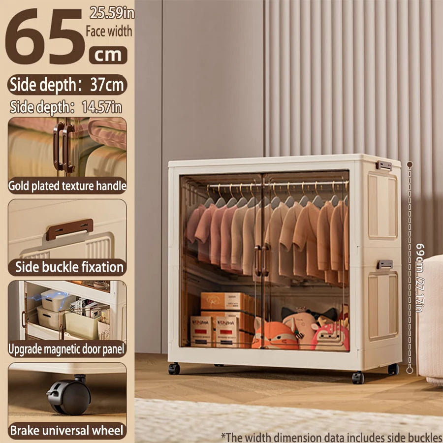 Multi-specification Large Capacity Wardrobe Foldable Easy Install Clothes Storage Cabinet Organizer for Home - AMULET RING STORE