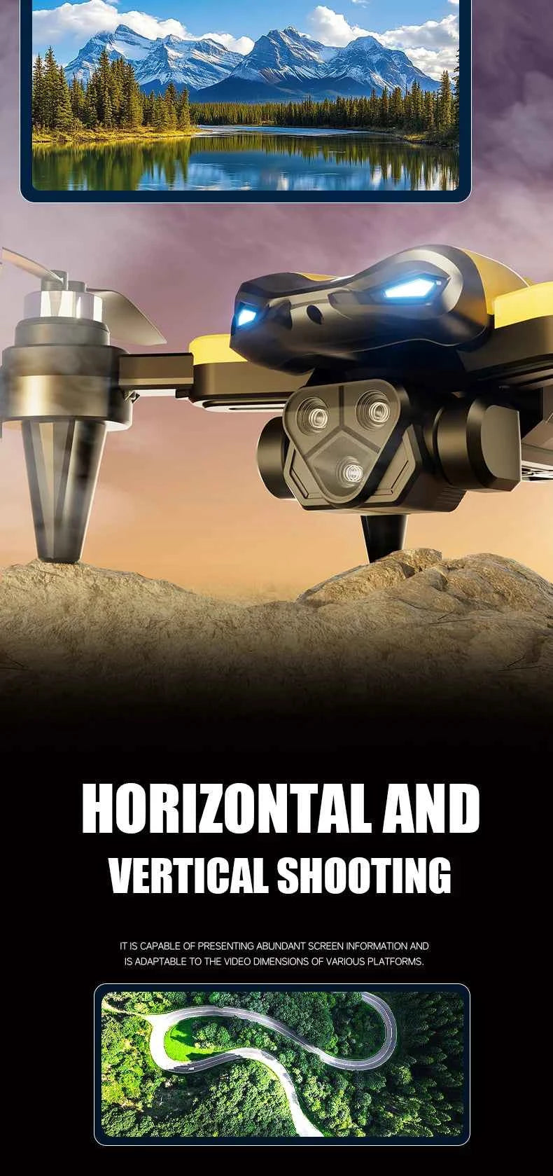 M5 Drone Professional 8K With Wide Angle Three Camera Obstacle Avoidance GPS 5G Optical Flow Positioning Brushless Rc Quadcopter