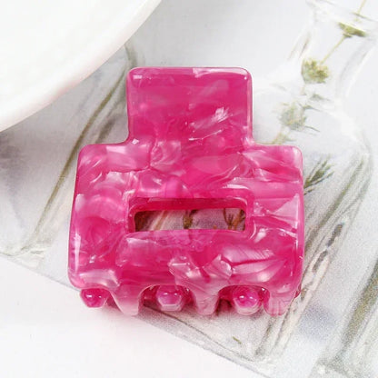 Bgffuy Leopard Korea Acetate Hollow Colorful Mini Hair Claws Crab Hair Clips for Child Girls Hairpins Hair Accessories Barrettes