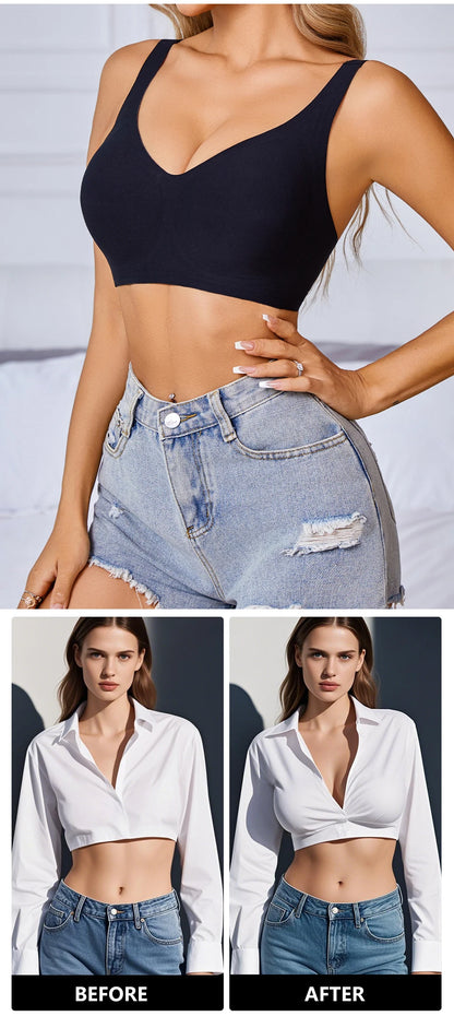 Women Underwire Bra Wide Adjuestable Strap Solid Color Plus Size Bras