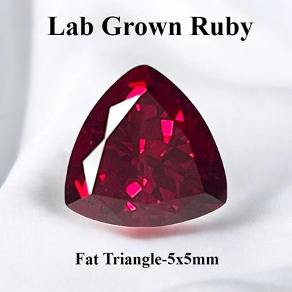 Lab Grown Ruby Pigeon Blood Red Color For Jewelry Diy Making Main Materials Selectable Certificate