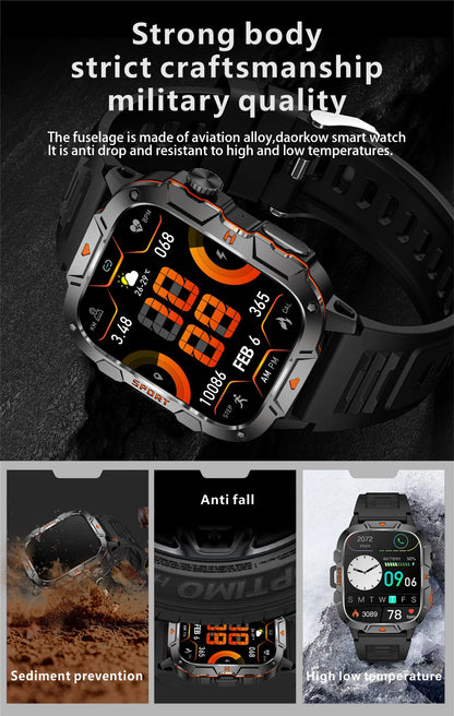 New Full Touch Smart Watch Men For Android Xiaomi Blood Pressure Oxygen Fitness Watch Waterproof LED Flashlight SmartWatch 2024 - AMULET RING STORE