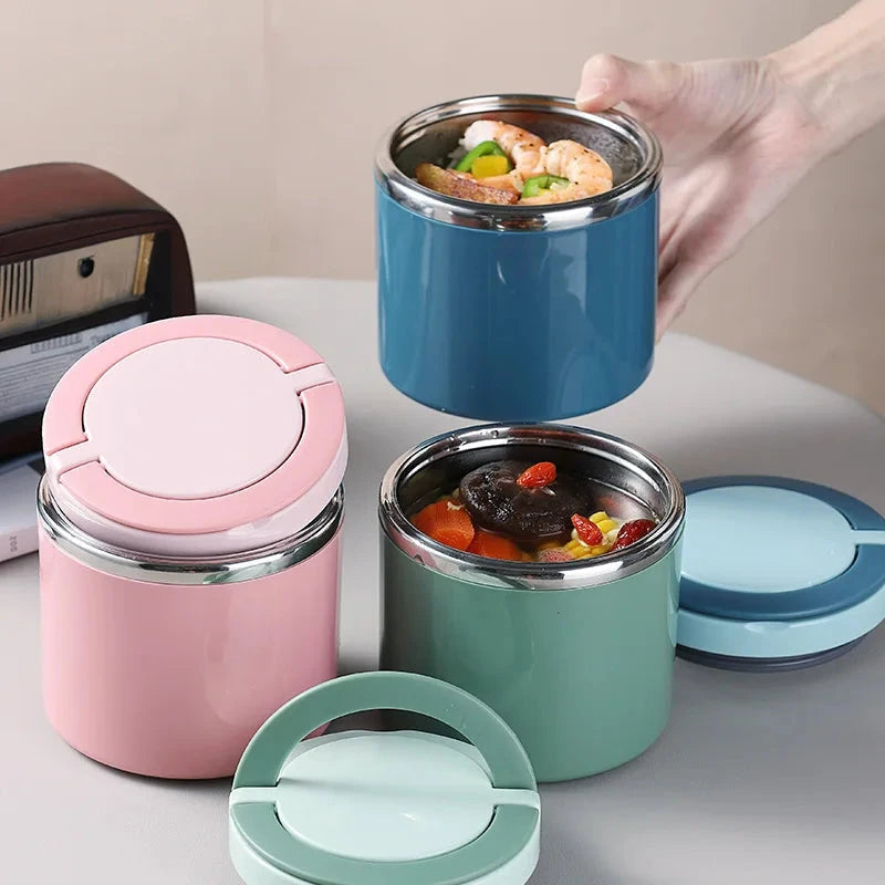 630/1000ml Food Thermal Jar Insulated Soup Cup Thermos Containers Stainless Steel Lunch Box Thermo Keep Hot for School Children - AMULET RING STORE