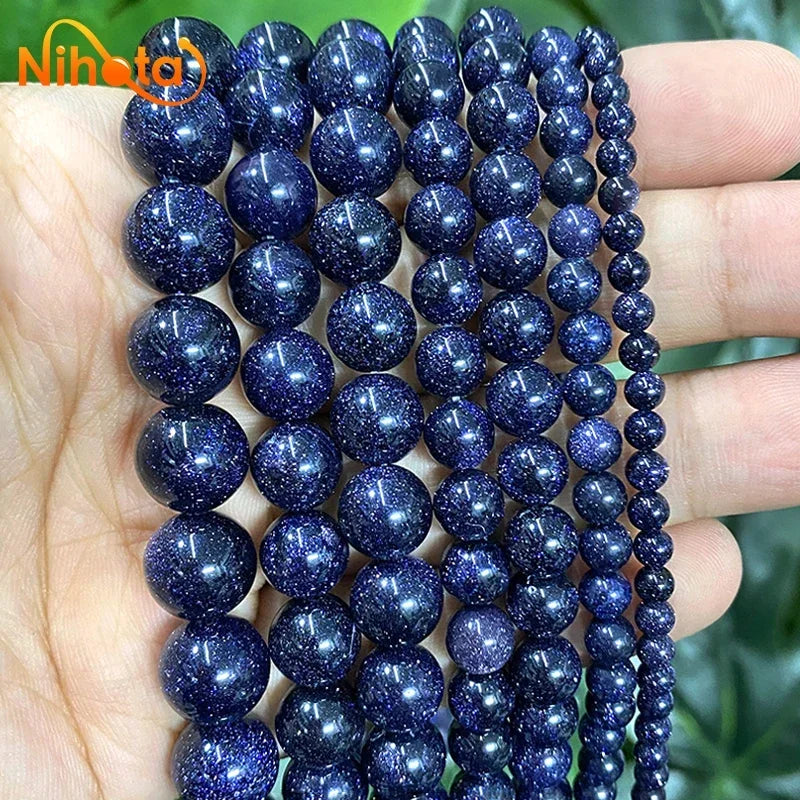 Natural Stone Beads Round Agates Turquoises Amazonite Quartz Lava Tiger Eye Beads