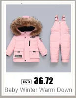 -30 Winter Baby Clothes Thicken Warm Jumpsuits Snowsuits Girl Boy Hooded Jacket Waterproof Rompers Ski Suits Kids Coat Outerwear - AMULET RING STORE