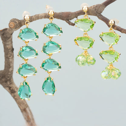 GUFEATHER ME92,jewelry accessories,18k gold rhodium plated,copper,glass,hand made,charms,diy pendants,jewelry making,6pcs/lot - AMULET RING STORE