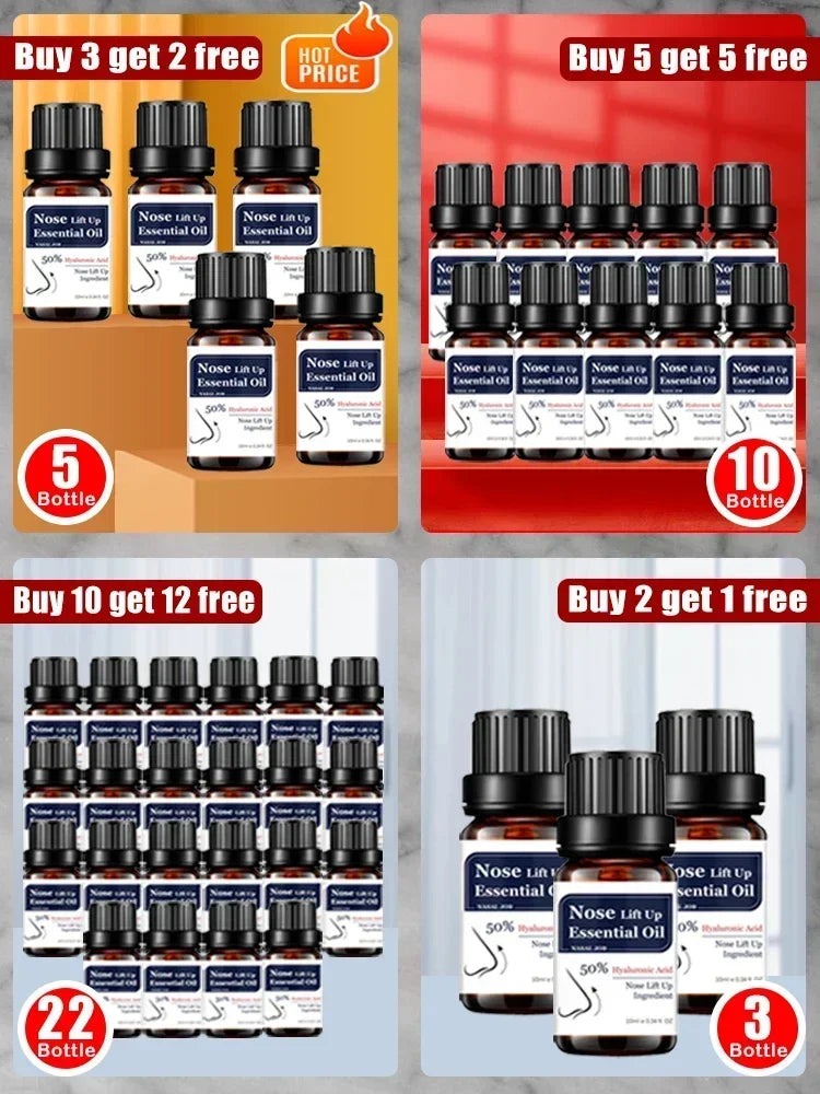 Nose Massage Essential Oil Up Heighten Rhinoplasty Firming For Moisturizing Nose Serum Reshape Natural Face Beauty Care Products - AMULET RING STORE