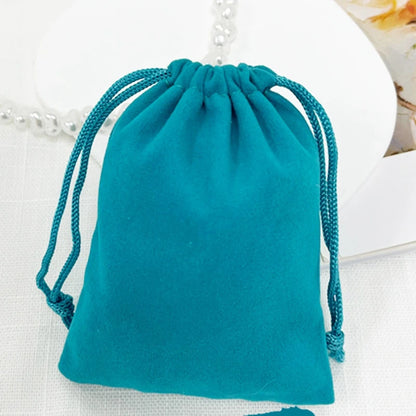 16Colors Jewelry Suede Polyster Nylon Drawstring Vevet Bag Earring Necklace Bracelet Packaging Storage Bag Gift Add Logo - AMULET RING STORE
