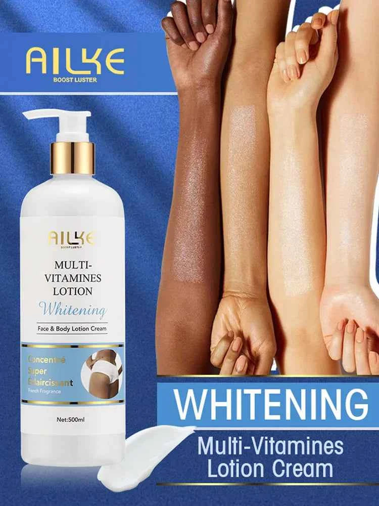 AILKE Nourishing Skin Firming Body Lotion,With VitaminB3 and Vitamin C, 500ML Pump Bottle,For Lightening Leg, Arm,Hands,Armpit
