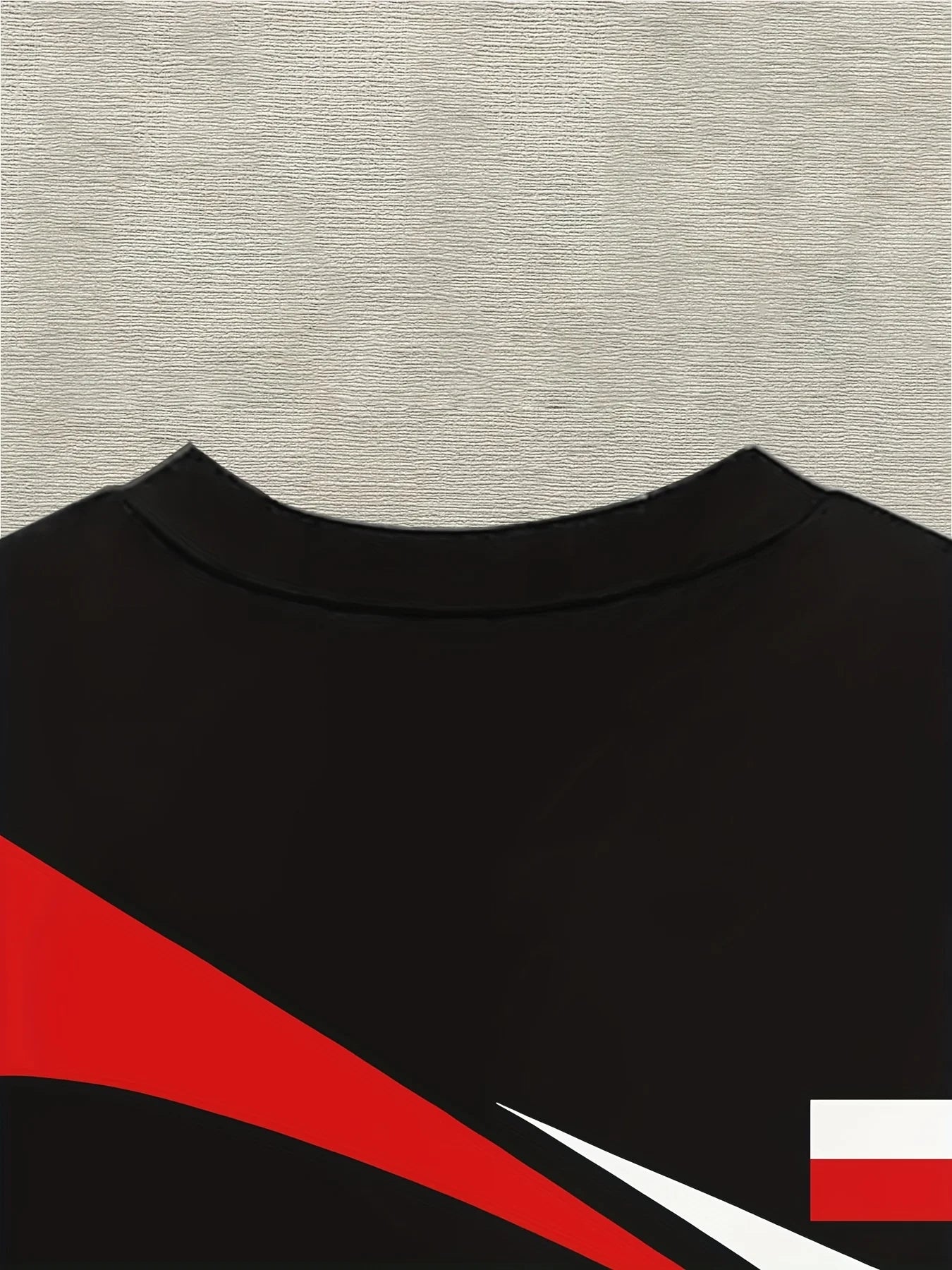 Men's 3D Eagle & Polish Flag Graphic T-Shirt - Patriotic Poland Design Black with Red & White Accents Casual Round Neck Tee - AMULET RING STORE