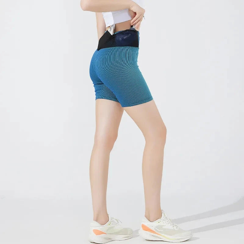 High Elasticity Men's & Women's Yoga Workout Shorts Two-Layer Moisture-Wicking, Ideal for Running and Fitness Enthusiasts!