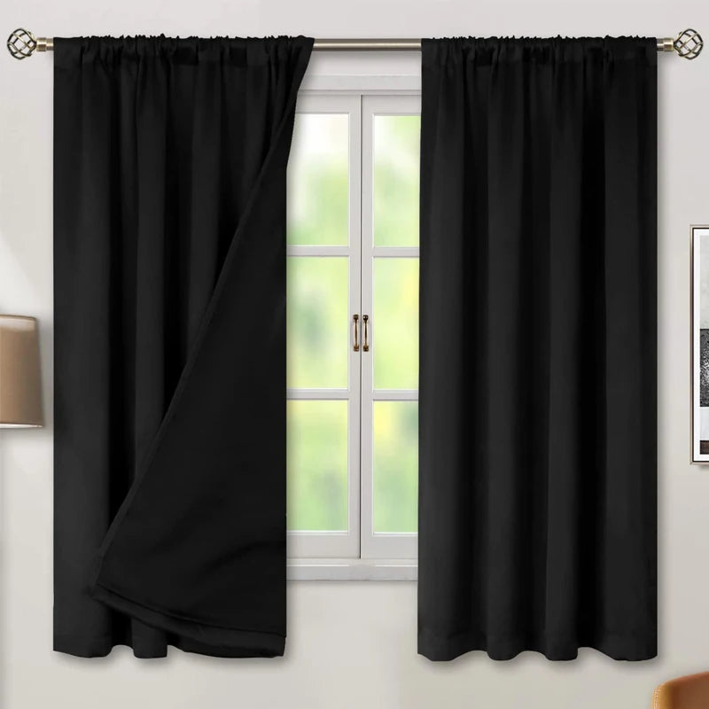 High Shade Waterproof Heat Insulation Indoor Outdoor Curtains Door Curtains Decoration Home Garden - AMULET RING STORE