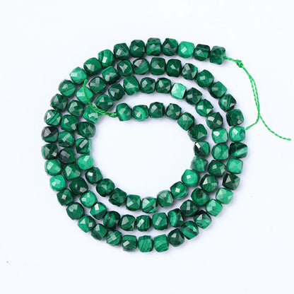 Hot Sell Natural Malachite Beads Rice Tubular Column Cuboid Shape Loose Beads for Jewelry Making DIY Bracelet Accessories - AMULET RING STORE