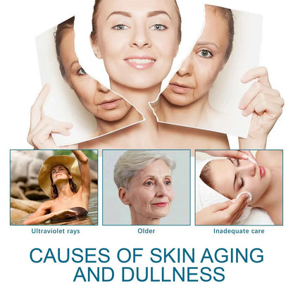 EELHOE 30ml Collagen Boost Aging Serum Firming Skin Fade Fine Lines Wrinkles Dark Spots Correcting Nourishing Essence Skin Care