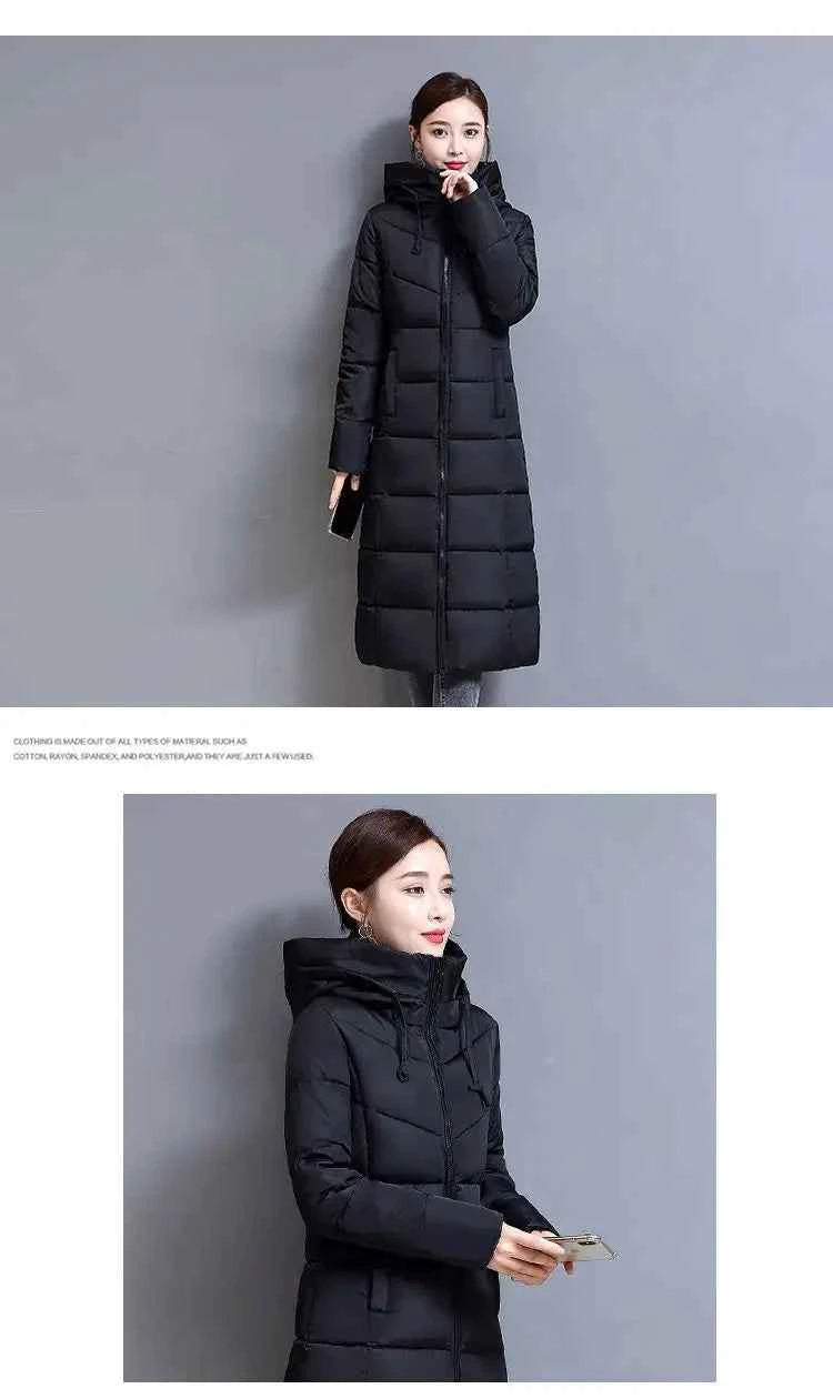 Very Warm Cold Trench Coat for Women Ultra Light Women's Jackets Winter 2025 Long Down Jacket Lightweight Padded Trend Parkas
