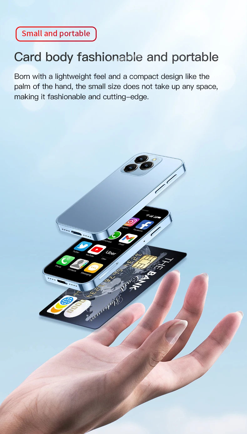 SOYES XS16/XS15 Mini Android Smartphone 3G/4G Network 2GB RAM 16GB ROM 3" Display 5MP Camera Dual SIM With Play Store WhatsAPP - AMULET RING STORE