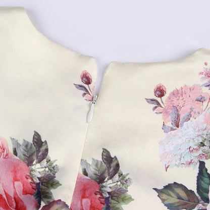 Girls' formal dress dress, printed princess dress, children's dress, flower performance outfit, children's dress