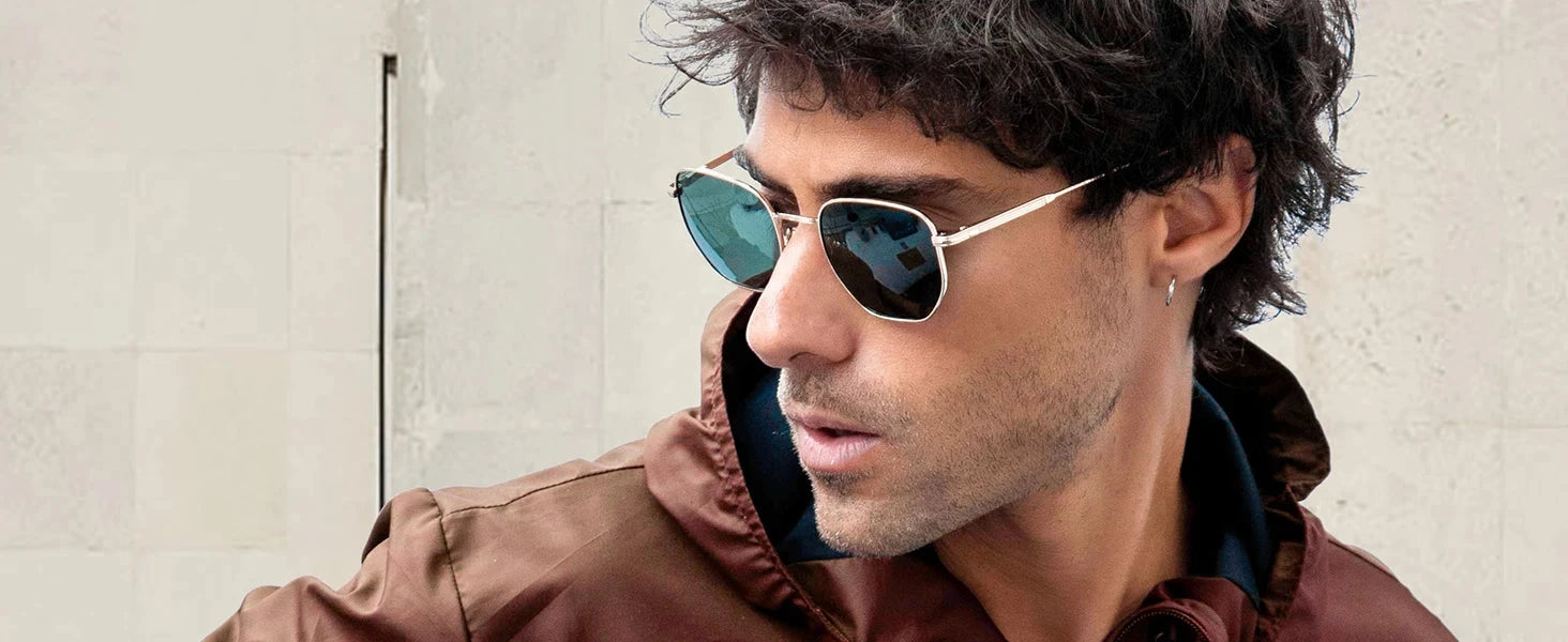 ZENOTTIC Hexagon Polarized Retro Sunglasses for Men Women-Vintage Metal Frame Design UV Protection Trendy Fashion Shades